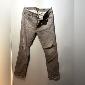 JCrew Factory Slim Fit Grey Signature Flex Jeans. Size 34/32. Distressed.